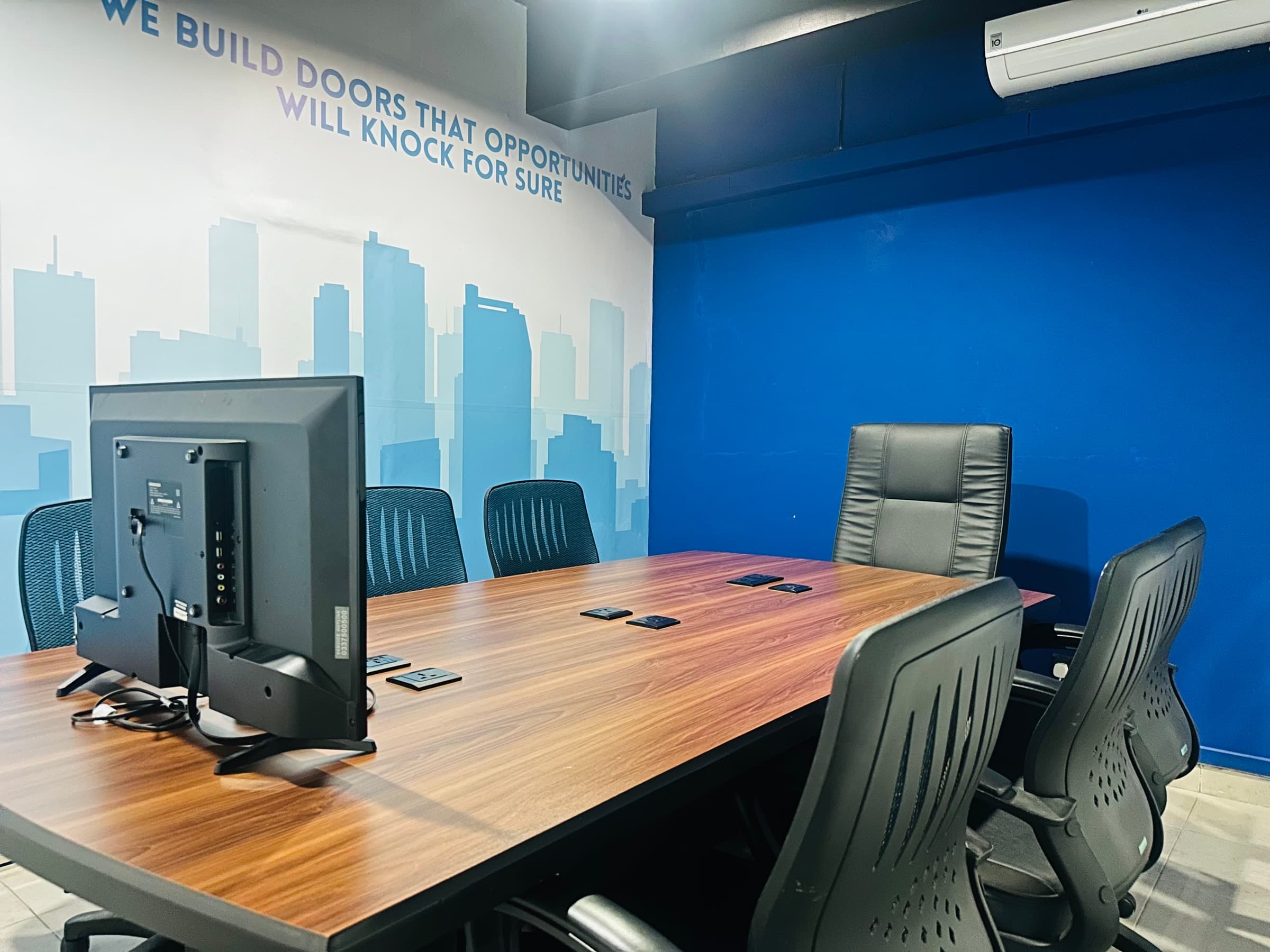 Builtapps meeting room with conference table