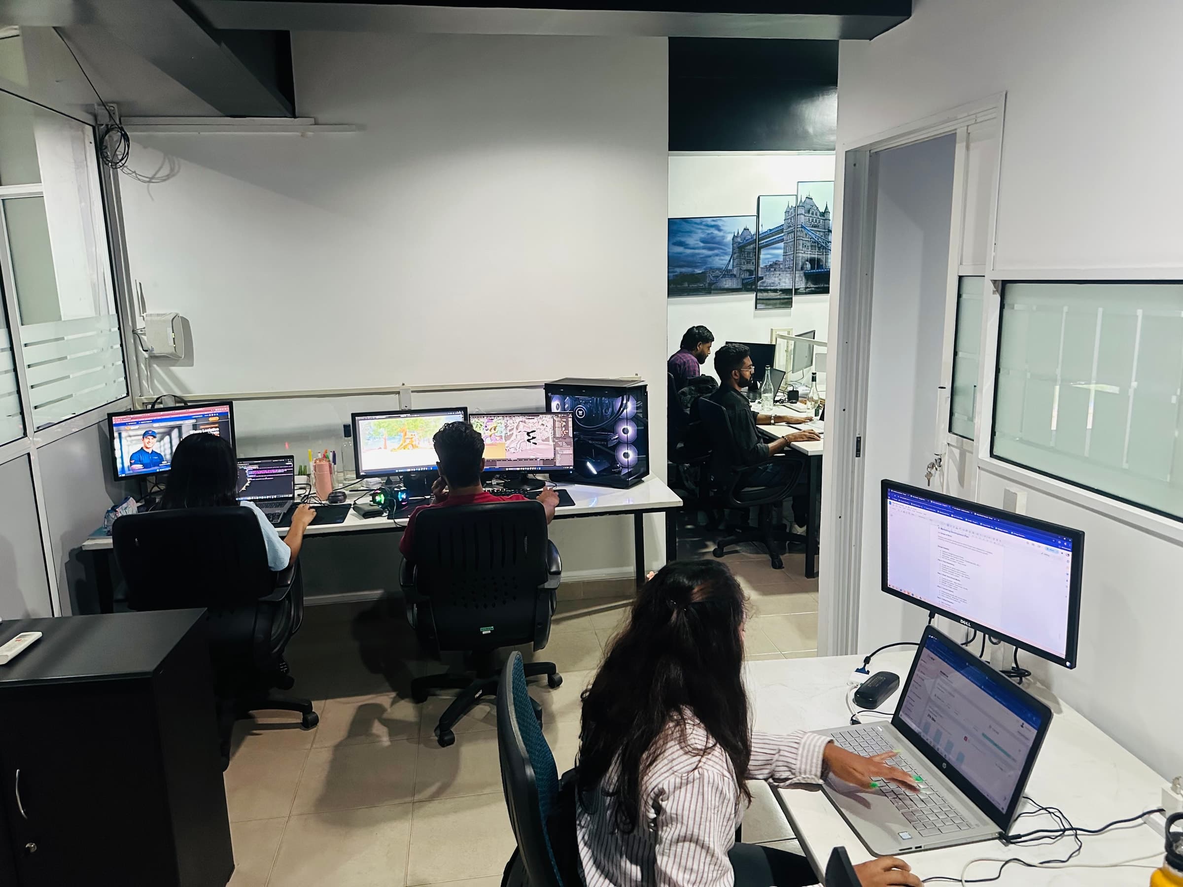 Builtapps office workspace with the team at work